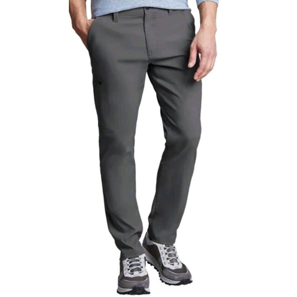 Copper‎ & Oak Men's Tech Pant / Straight Fit / Gray / 38 X 30 / New